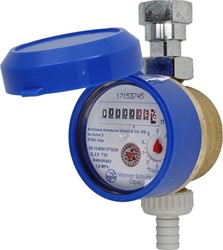 Tapkraan watermeter 3/4" - 2.5 m3/h