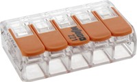 WAGO 5V verbindingsklem t/m 4mm² soepel en massief 25 stuks