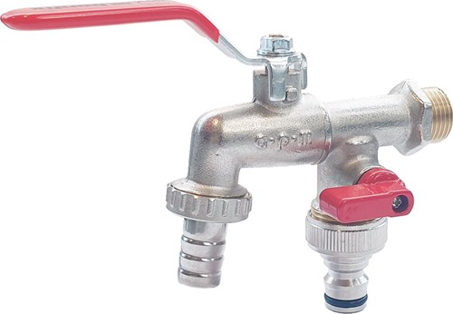 Bonfix dubbele tap kogelkraan