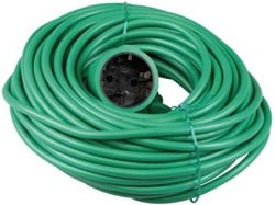 Verlengsnoer 20 meter 2x1,0mm H05VV groen