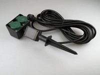 VB Extend Dubbele Tuincontactdoos op Spies - 10 meter kabel-2