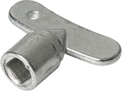 Sleutel t.b.v tapkraan verchroomd 6mm