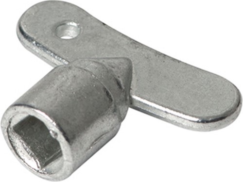 Sleutel t.b.v tapkraan verchroomd 6mm