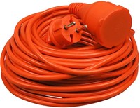 Verlengsnoer met klep 20 meter 2x1,5mm H05VV oranje-2