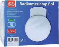 Plafondlamp bol - wit glas-2