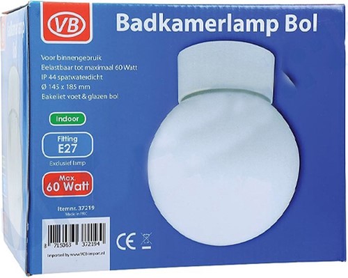 Plafondlamp bol - wit glas-2