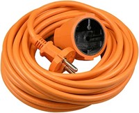 Verlengsnoer 10 meter 2x1,5mm H05VV oranje