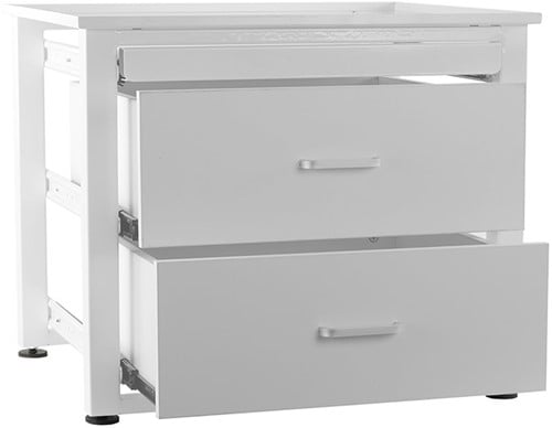 Nedco Wasmachineverhoger met twee lades en schuifplateau – Heavy bold-2