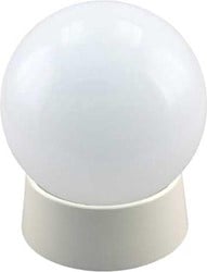 Plafondlamp bol - wit glas