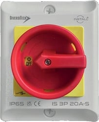 DiversiTech Werkschakelaar 32A – 4-polig