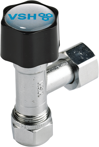 VSH Hoekstopkraan 3/8x12mm Klem Chroom