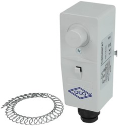 Aanlegthermostaat 20-90gr - Interne instelling