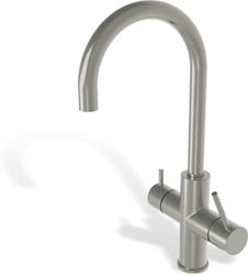 Ace 3-in-1 kokend water kraan C-Uitloop RVS compleet met boiler