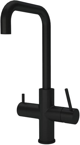 Ace 3-in-1 kokend water kraan U-uitloop Zwart compleet met boiler