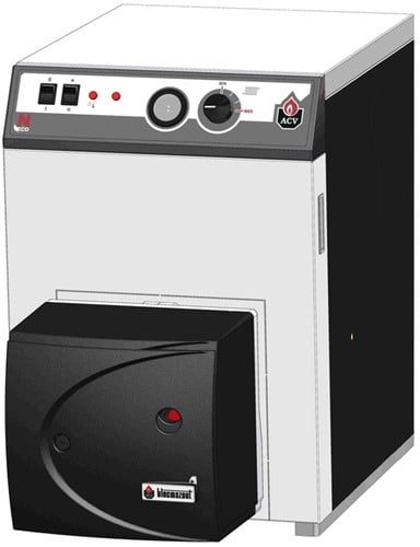 ACV oliegestookte ketel Compact N1 met brander 25,6kW
