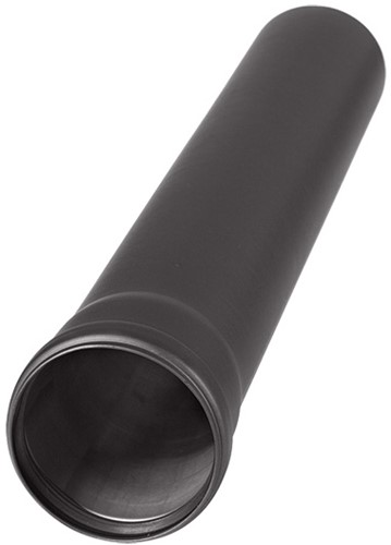 Afvoer pelletkachel zwart staal Ø80mm Pijp 250mm