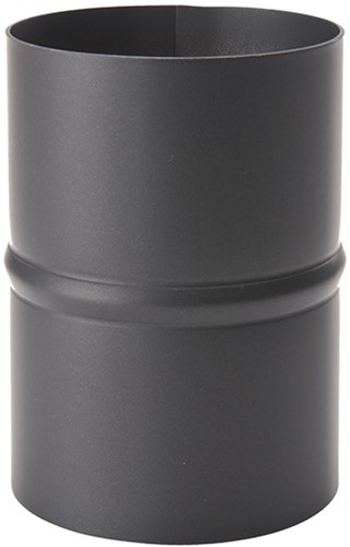 Afvoer pelletkachel zwart staal Ø80mm Mof