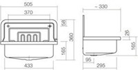 Alape uitstortgootsteen Contra 505 - Wit 505x330mm-3