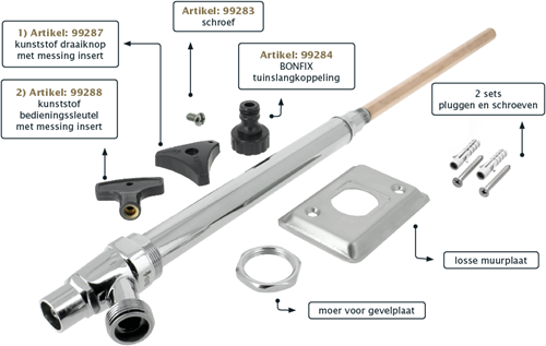 Bonfix vorstbestendige buitenkraan 71607 (in te korten tot 23cm)-3