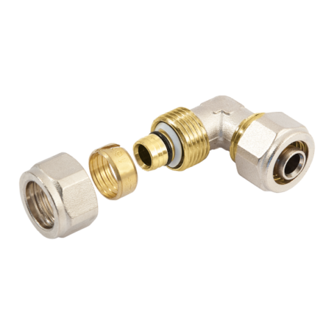 Bonfix Alu-knel messing knelkoppeling Knie32mm