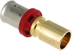 Bonfix Alu-pers messing perskoppeling insteekverloop 16x15mm