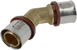 Bonfix Alu-pers perskoppeling bocht 45° 32mm