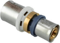 Bonfix Alu-pers messing perskoppeling verloop 25x20mm