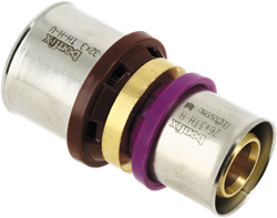 Bonfix Alu-pers messing perskoppeling verloop 32x26mm