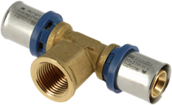 Bonfix Alu-pers t-stuk binnendraad 16mm x 1/2 x 16mm