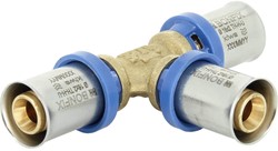 Bonfix Alu-pers messing perskoppeling t-stuk 26mm