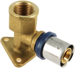 Bonfix Alu-pers muurplaatkoppeling 20mm x 3/4 (hoogte 47mm)
