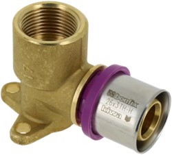 Bonfix Alu-pers muurplaatkoppeling 26mm x 3/4 (hoogte 47mm)