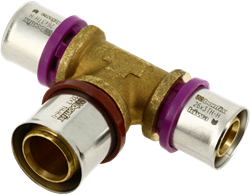 Bonfix Alu-pers T-stuk verlopend 26x32x26mm