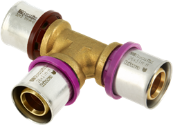 Bonfix Alu-pers T-stuk verlopend 32x26x26mm