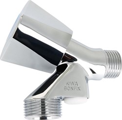Bonfix beluchterkraan met keerklep en chromen knop