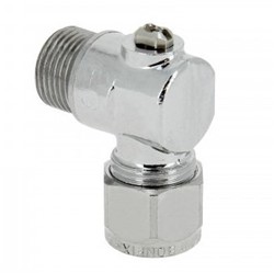 Bonfix hoekstopkraan verchroomd - schroevendraaierbediening 12mm x 3/8 buitendraad
