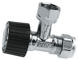 Bonfix hoekstopkraan 3/8" x 12mm knel verchroomd