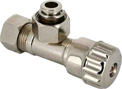 Bonfix 99828CR hoekstopkraan 3/8" x 12mm knel messing