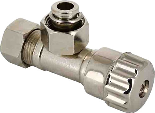 Bonfix 99828CR hoekstopkraan 3/8" x 12mm knel messing