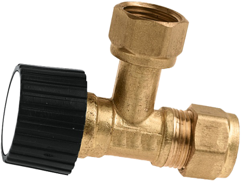 Bonfix hoekstopkraan 3/8" x 12mm knel messing