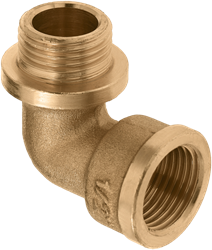 BONFIX 80340 Knie 1 1/4" binnen x buiten met kraag