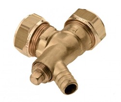 BONFIX 82661 Knie met aftapgelegenheid 22 x 22 mm