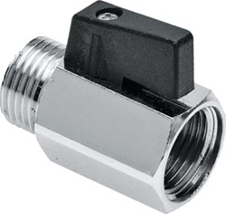 Bonfix minikogelkraan met zwarte knop 3/4bi x bt