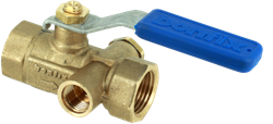 Bonfix Kogelstopkraan 1/2" met aftapgelegenheid