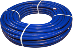 Bonfix Alupers meerlagenbuis 16x2mm Geisoleerd Blauw - rol 50m