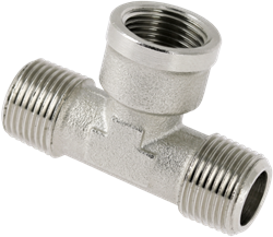 Bonfix 88001AN Draadfittingen T-stuk 3/8 - buitendraad x binnendraad x buitendraad