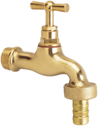 Bonfix 71310 Sanitaire tapkraan met slangkoppeling messing 1/2"