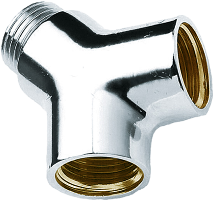 BONFIX 81500 Y-stuk 1/2" x 1/2" x 1/2" Chroom