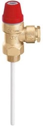 Caleffi Veiligheidsventiel Druk/Temperatuur 3bar90°C - 1/2"