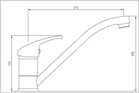 Cento ééngreeps keukenmengkraan Chroom-2
